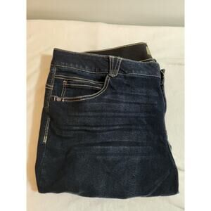 Democracy Jeans Womens Sz 22 Blue "Ab" Solution Technology Whiskers Stretch